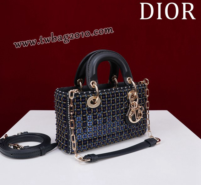 Dior专柜新款迪奥顶级原单超迷你刺绣珠片lady d-joy-micro djfk1055